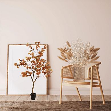 Artificial Eucalyptus Fall Tree in Pot for Thanksgiving, Porch & Home Decor
