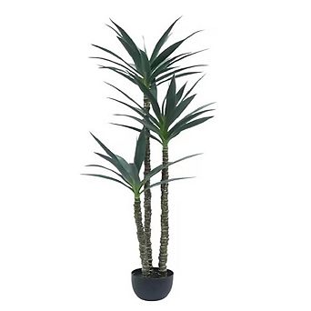 Artificial Agave Plant in Pot with Lifelike Leaves, Tall Faux Plant for Home & Office