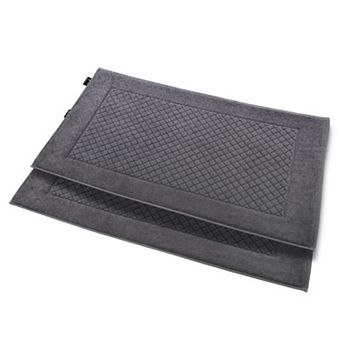 Luxury Hotel Style Ultra Soft Bath Mats - 2 Pack Oversized Bathroom Rug, Diamond Pattern