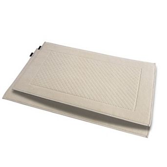 Luxury Hotel Style Ultra Soft Bath Mats - 2 Pack Oversized Bathroom Rug, Diamond Pattern