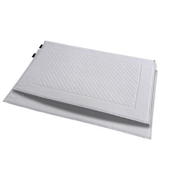 Luxury Hotel Style Ultra Soft Bath Mats - 2 Pack Oversized Bathroom Rug, Diamond Pattern