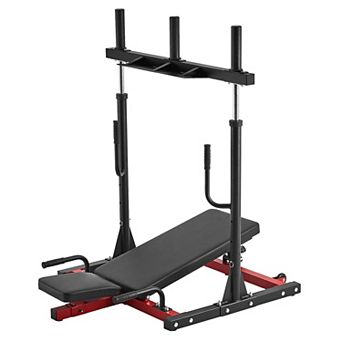 Vertical Leg Press Machine Plate-Loaded Home Gym Lower-Body Strength Trainer
