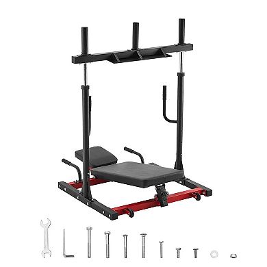 Vertical Leg Press Machine Plate-Loaded Home Gym Lower-Body Strength Trainer