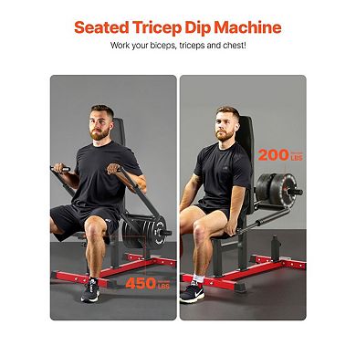 Tricep Press and Dip Machine Rotating Handle Upper-Body Equipment for Home Gyms