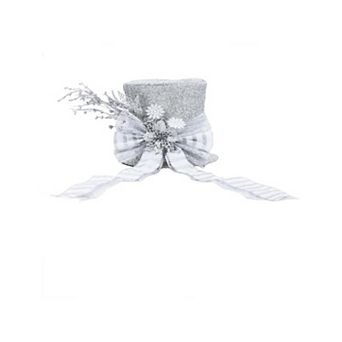 Luxury Sparkling Christmas Tree Topper Bow - Glitter Xmas Tree Top Decorations for Holiday
