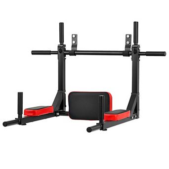 Wall Mounted Pull Up Bar Heavy Duty Dip and Chin-Up Station 440 LB Capacity