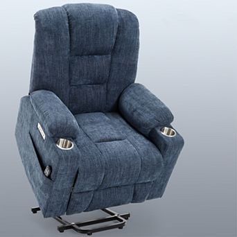 Power Lift Recliner Chair with Massage, Heavy Duty Motion Mechanism with USB and Type C Ports