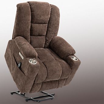 Power Lift Recliner Chair with Massage, Heavy Duty Motion Mechanism with USB and Type C Ports