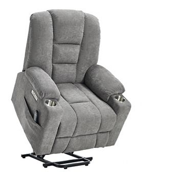 Power Lift Recliner Chair with Massage, Heavy Duty Motion Mechanism with USB and Type C Ports