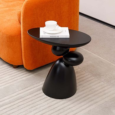 Fiberglass Modern Minimalist End Table for Living Room and Bedroom