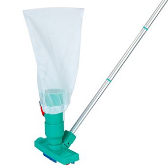US Swimming Pool Vacuum Head with Brush & Telescopic Pole, Cleaning Tool for Pools, Spas & Ponds