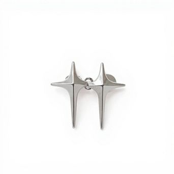 3 pc Star-Shaped Pant Buckle Extender Set with Sculpted Metal Spike Design