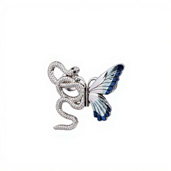 3 pc Snake and Butterfly Jean Buckle Extender Set with Detailed Metal Designs