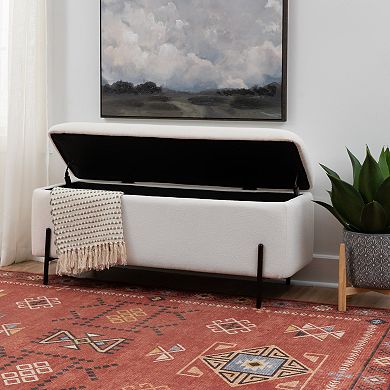 Linon Upholstered Storage Bench