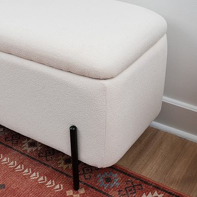 Linon Upholstered Storage Bench