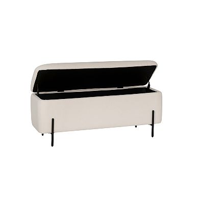 Linon Upholstered Storage Bench
