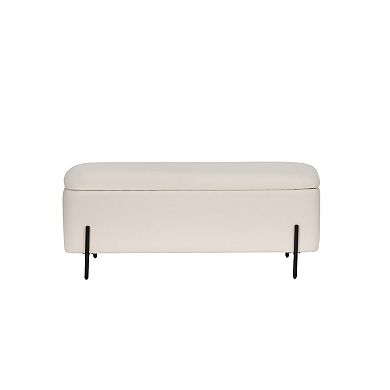 Linon Upholstered Storage Bench
