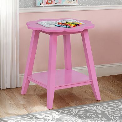 Linon Natalia Flower Accent Side Table