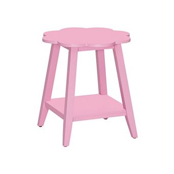 Linon Natalia Flower Accent Side Table