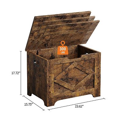 IDEALHOUSE Farmhouse Storage Bench