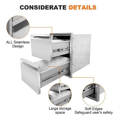 IDEALHOUSE Stainless BBQ Drawer