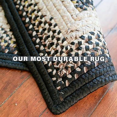 Homespice Braided Rug Reversible and Pet Friendly Washable Indoor/Outdoor