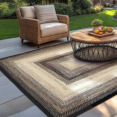 Homespice Braided Rug Reversible and Pet Friendly Washable Indoor/Outdoor