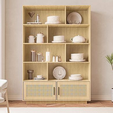 IDEALHOUSE 5-Tier Boho Bookcase