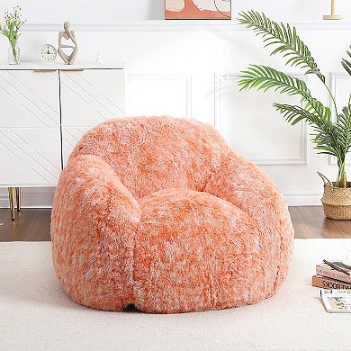 IDEALHOUSE Faux Fur Bean Bag Chair with Arms