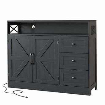 IDEALHOUSE Farmhouse Buffet Cabinet