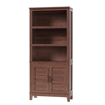 IDEALHOUSE Rustic Wood Bookcase