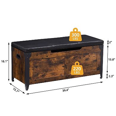 IDEALHOUSE Wooden Storage Bench