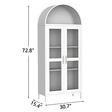 IDEALHOUSE Arched Display Cabinet
