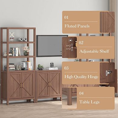 IDEALHOUSE Farmhouse Storage Cabinet