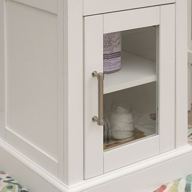 Linon Serenity Demi Cabinet with Glass Door Storage