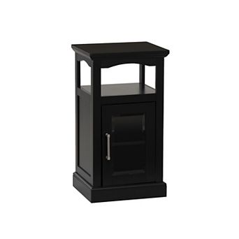 Linon Serenity Demi Cabinet with Glass Door Storage