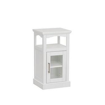 Linon Serenity Demi Cabinet with Glass Door Storage