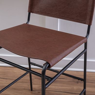 Linon Wharton Counter Stool with Backrest