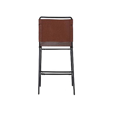 Linon Wharton Counter Stool with Backrest