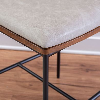 Linon Truvy Upholstered Counter Stool