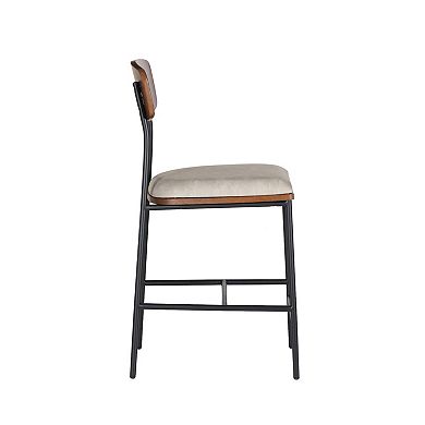 Linon Truvy Upholstered Counter Stool