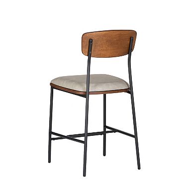 Linon Truvy Upholstered Counter Stool