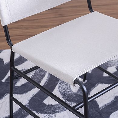 Linon Wharton Metal Frame Dining Chair