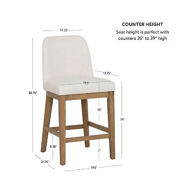 Linon Tucker 2-pc. Counter Stool Set