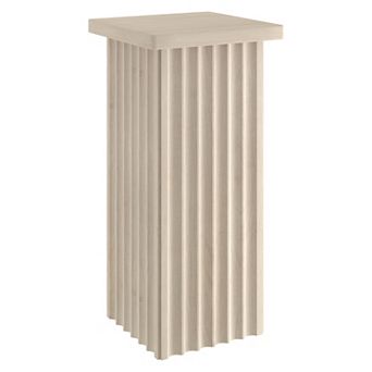 Finley & Sloane Bourne 10.75" Wide Square Fluted Side Table