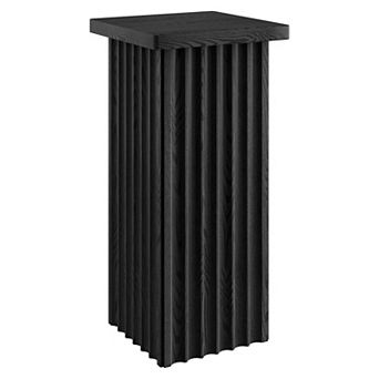 Finley & Sloane Bourne 10.75" Wide Square Fluted Side Table