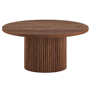 Finley & Sloane Round Fluted Coffee Table 32" Wide