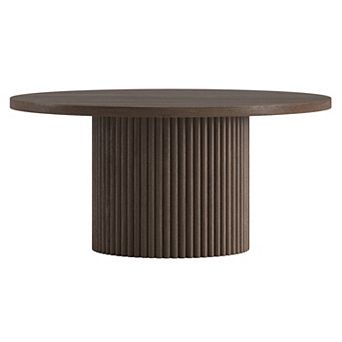 Finley & Sloane Round Fluted Coffee Table 32" Wide
