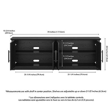 Finley & Sloane Thornwell Rectangular TV Stand for TVs up to 78"