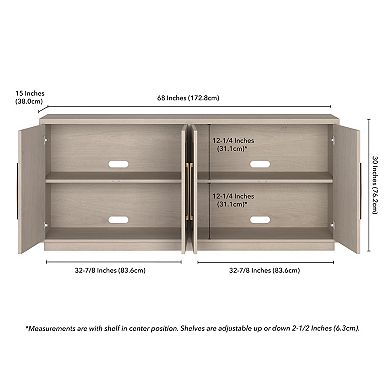 Finley & Sloane Tillman 68" Rectangular Buffet Table